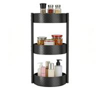 Organizador de condimentos, bandeja giratoria para encimera, organizador de especias giratorio, para cocina, refrigerador, cuarto de baño, armario de farmacia