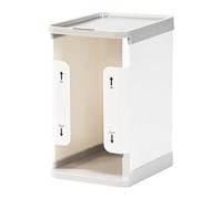 Organizador de congelación de leche: torre de almacenamiento de acero inoxidable ABS de 20,5 x 16,5 x 12 cm, contenedor cuidadosamente apilable de 1700 ml de capacidad, soporte para primero en entrar,