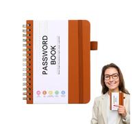 Organizador de contraseñas de Internet | Libros de registros, libro de contraseñas A6, organizador de direcciones eficiente para familiares y amigos