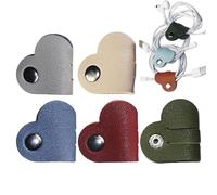 Organizador de cordón en forma de corazón | Bridas de gestión de cables en forma de corazón, bridas de gestión de cables para cables USB, auriculares, oficinas que se pierden o se enredan.