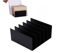 Organizador de correo de escritorio, pequeño escritorio de oficina, malla metálica, sobre, clasificador de cartas, organizador de archivos de papel con 5 compartimentos verticales