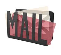 Organizador de correo de escritorio, soporte para cartas para correo | Diseño de correo recortado para organizador de cartas, propósito versátil, organizador de clasificación de letras de metal para