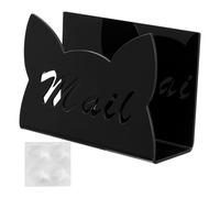 Organizador De Correo,Portadocumentos De Plexiglás En Forma Felino | Soporte Expositor para Sobres Y Cartas De Postales Papel Documentos para Hogar Y Oficina