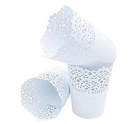 Organizador de cosméticos, 3 piezas, organizador maquillaje, escritorio, soporte para cepillos maceta, recipiente pinceles brochas cubo guardar maquillaje