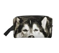 Organizador de cosméticos de Gran Capacidad, Bolsa de Maquillaje de Viaje para Mujer, diseño de Husky Siberiano