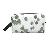 Organizador de cosméticos de Gran Capacidad con diseño de dólar de Plata Verde y eucalipto, Neceser de Viaje para Mujer.