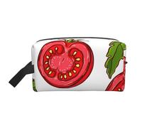 Organizador de cosméticos de Gran Capacidad con diseño de Hojas de Tomate, Neceser de Viaje para Mujer