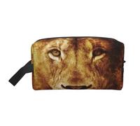 Organizador de cosméticos de Gran Capacidad, Neceser de Viaje para Mujer, The Head of Cool Lion