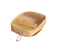 Organizador de cosméticos de viaje de gran capacidad, resistente al agua, bolsa de aseo con múltiples compartimentos y cremalleras, estuche de almacenamiento de cosméticos de poliéster impermeable