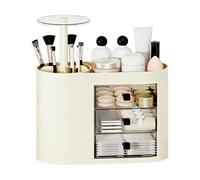 Organizador de cosméticos - Gran almacenamiento de tocador | Organizador de maquillaje para cuarto de baño, plan, para perfume, pinceles, pintalabios, cuidado, baño, habitación, oficina, mostrador