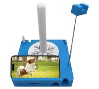 Organizador de Crochet, Portátil Multiuso para Hilo con Soporte para Teléfono, Caja Desmontable para Bobinas de Hilo y Organizador de Accesorios de Crochet para Amantes del Tejido blue