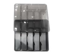 Organizador de cubiertos con tapa,Bandeja de cubiertos para cajón | Organizador de cubiertos para cajón de cocina,Bandeja para utensilios con tapa, organizador grande de cubiertos, contenedor de cubie