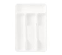 Organizador de cubiertos Organizador de cubiertos Soporte compacto con 4 compartimentos para tenedores Cucharas Cuchillos Cocina Gabinete de cocina Encimera Hogar Apartamento Dormitorio Universidad Ca