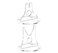 Organizador De Cuchillos | Estante De Almacenamiento Para Cuchillos 2 Piezas Base Antideslizante - Repisa Expositora De Acrílico - para Escritorio Tocador Habitación Cocina Colección Hogar