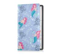 Organizador de cuero para tarjetas de registro y seguro, para hombres y mujeres, para cualquier coche, camión, motocicleta, remolque o barco, esta sirena y este caballito de mar, Multi, 1 size