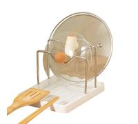 Organizador de de Cacerolas | Almacenamiento de Encimera que Ahorra Espacio con Bandeja de - Portay Reposacucharas - Para Utensilios de Cocina Tabla de Cortar Bandeja de Horno y Mas