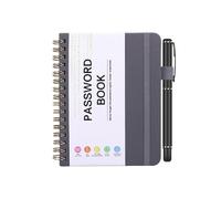 Organizador de direcciones por Internet, libro de registro, libro de administración de contraseñas, portátil, tapa dura, libros de discos de vinilo A6, fácil de llevar, más seguro para | Multiusos al
