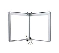 Organizador de documentos de pared, soporte para documentos montado en la pared, tamaño A4, carpeta de pared, A4 [8.26 x 11.69 pulgadas] 10 bolsillos, unido a dispositivo de metal (color: rojo, tamaño