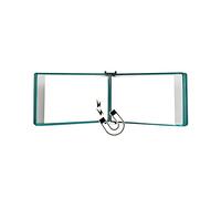 Organizador de documentos de pared, soporte para documentos montado en la pared, tamaño A4, carpeta de pared, A4 [8.26 x 11.69 pulgadas] 10 bolsillos, unido a dispositivo de metal (color: rojo, tamaño