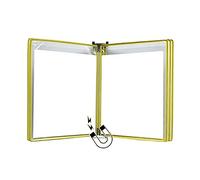 Organizador de documentos de pared, soporte para documentos montado en la pared, tamaño A4, carpeta de pared, A4 [8.26 x 11.69 pulgadas] 10 bolsillos, unido a dispositivo de metal (color: rojo, tamaño