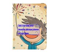 Organizador de documentos de viaje para pasaporte y tarjetas de vacunación de cuero personalizado para Año Nuevo, organizador de documentos, accesorios, resistente al agua, New Years, 1 size