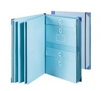 Organizador de Documentos Importantes, Carpeta Portafolio Tipo Acordeón Tamaño Carta A4 con 12 Bolsillos, para Documentos, Papeles, Certificados