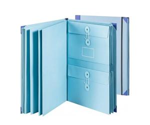 Organizador de Documentos Importantes, Carpeta Portafolio Tipo Acordeón Tamaño Carta A4 con 12 Bolsillos, para Documentos, Papeles, Certificados