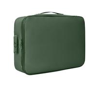 Organizador de documentos resistente al fuego, portátil, resistente al fuego, con cerradura, cajas de almacenamiento plegables para viajes, portadocumentos, almacenamiento de archivos con bolsillos