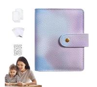 Organizador de e dinero: carpeta compacta A7 en colores pastel, juego de sobres para presupuestos, carpeta de gastos impermeable, registradora creativa | Para finanzas personales, registro en