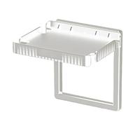 Organizador de enchufes Toma de pared, Estante para tomas de baño - Estante de pared para montaje en pared que ahorra espacio, estante de salida adhesivo - Soporte de pared decorativo vertical, extens
