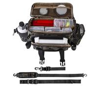 Organizador de equipo para exteriores: Hodall de gruesa de alta resistencia, visual táctico militar aislado, tecnología de correa ajustable para hombro + cintura y cadera, carcasa de placa de po