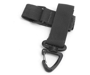 Organizador de equipo táctico con diseño de gancho ajustado, soporte para guantes para acceso rápido, correa ajustable de velcro para un aju