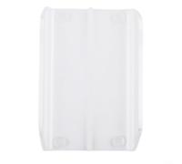 Organizador de escritorio acrílico transparente de doble compartimento para organizar facturas y tarjetas de visita, base antideslizante que mantiene el organizador seguro para una gestión eficiente