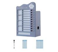 Organizador de escritorio, autodisciplina, soporte para tarjetas perforadas, lápiz, lápiz, pizarra de planificación de tareas para la escuela, oficina, organizador de escritorio, autodisciplina
