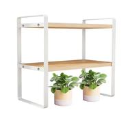 Organizador de escritorio de 2 niveles, moderno, con 2 niveles de almacenamiento, para dormitorio, dormitorio, dormitorio, etc