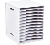 Organizador de Escritorio de 3 a 15 Niveles para Cartas, Archivador A4, Clasificador de Papel y Revistero de Escritorio Todo en Uno(12-A)