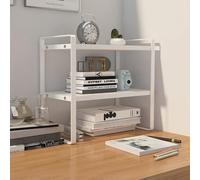 Organizador de escritorio de madera de 3 niveles, elegante almacenamiento de archivos y documentos que ahorra espacio para oficina, hogar y cocina, eficiente Nizer de escritorio de 7.9 x 11.8 x 14.2