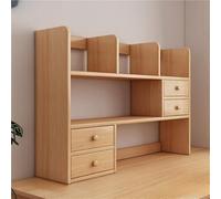 Organizador de escritorio de madera, organizador de escritorio multiusos para oficina en casa, organizador de espacio de trabajo eficiente, maximiza el espacio y ordena tu escritorio