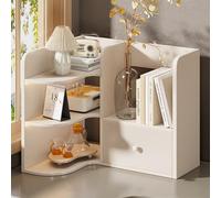 Organizador de escritorio de madera respetuoso con el medio ambiente, estante de exhibición grueso para el hogar, la oficina y el dormitorio, soporte de madera resistente para libros y decoración