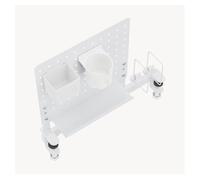 Organizador de escritorio de tablero perforado sauda 50x50 cm acero - blanco [en.casa]