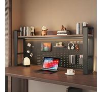 Organizador de escritorio, estante de escritorio multiusos con tablero de clavijas y accesorios de almacenamiento, ideal para oficina en casa, mesa de estudio y uso en dormitorio
