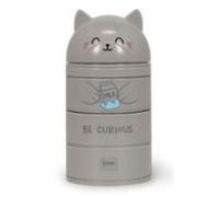 Legami – Organizador de escritorio Kitty – 3 cajones laterales, compartimento superior deslizante