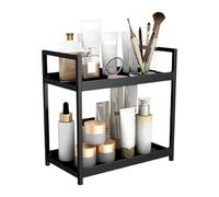 Organizador de escritorio, organizador de maquillaje de 2 niveles y estantería, versátil estantería de cocina y sala de estar, estantería de almacenamiento para dormitorio, organizador compacto