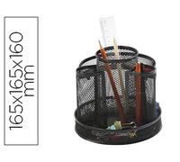 Organizador de escritorio Q-Connect Metalico Rotatorio Negro 165X165X160 mm