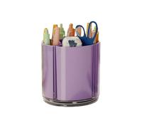 Organizador de escritorio - Rotating Multi-Compartment Pen Holder | de almacenamiento para cepillos de maquillaje en casa, oficina, escuela, sala de clases, profesores, estudiantes, fácil acceso