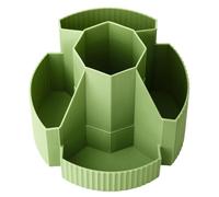 Organizador de escritorio rotativo - Durable, 5 ranuras Crayon, portamarcadores, organizador de lápiz, contenedor de arte, caja de almacenamiento de dibujo | Gestión creativa de klasloka
