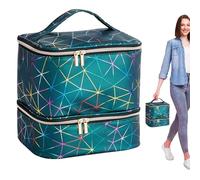 Organizador de esmalte de uñas 30 botellas, estuche organizador de esmalte de uñas, Bolsa de transporte para esmalte de uñas, Con bolsa para esmalte con asa y estuche de transporte, particiones de esp