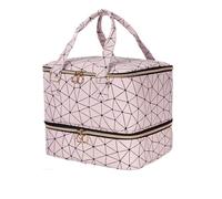 Organizador de esmalte de uñas, bolsa de almacenamiento multifuncional para esmalte de uñas y aceites esenciales, caja de barniz portátil para una fácil organización, Pink, 1 count (Pack of 1)