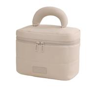 Organizador de esmalte de uñas, bolsa de almacenamiento portátil para accesorios de manicura y viaje de barniz, ideal para colección y organización de esmaltes de uñas, beige, 1 count (Pack of 1)