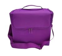 Organizador de esmalte de uñas, caja de almacenamiento de cosméticos, almacenamiento portátil de barniz con compartimentos para un fácil acceso y organización, Purple, 1 count (Pack of 1)